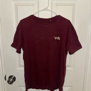 PacSun Burgundy/Maroon T-Shirt